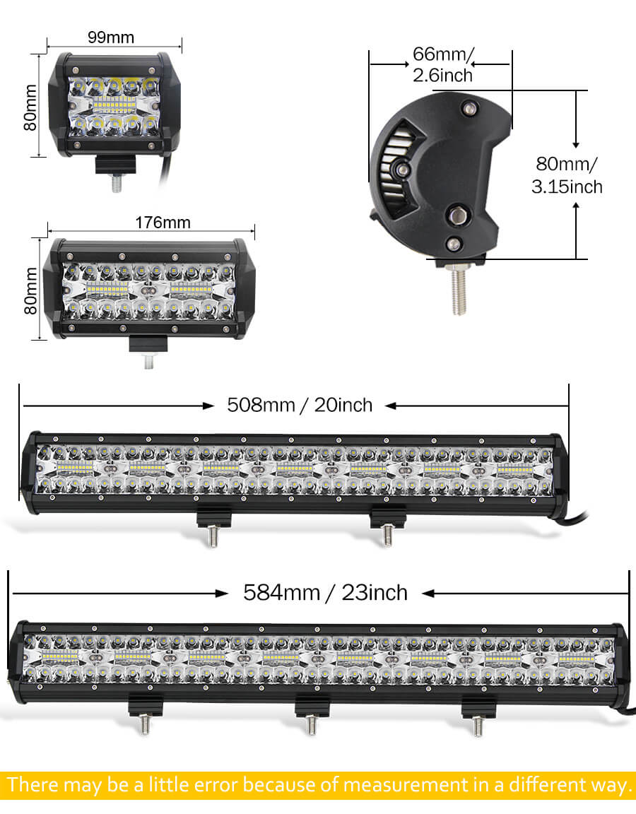 Triple Row Bottom Mount Led Light Bar JG-9632T from China Auto Lighting ...