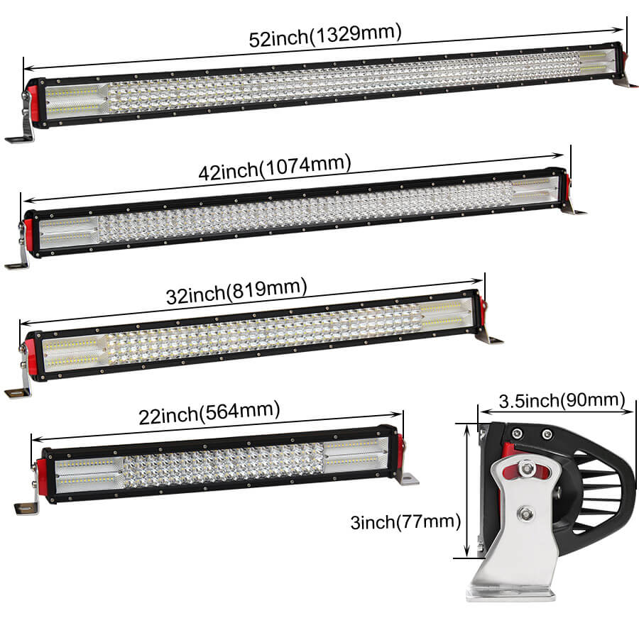 Quad Rows Brightest Led Light Bar Supplier JG9642D from China Auto